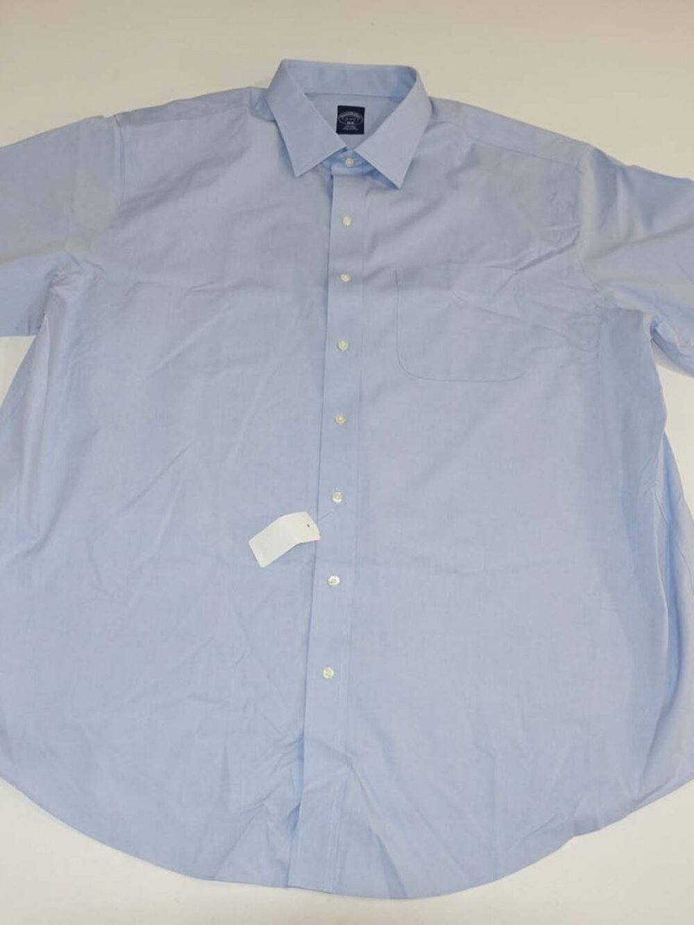 Brooks Brothers Men's Non Iron Dress Shirt Size 19 - 34 / 35 NWT Light Blue